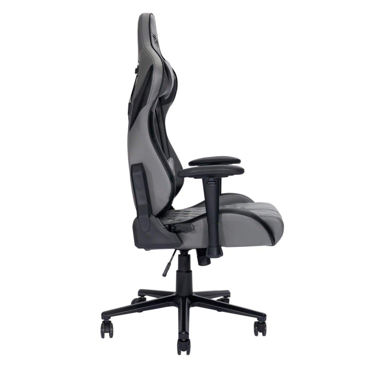 Techni Sport XL Gray Ergonomic Gaming Chair RTA-TSXL3-GRY Side