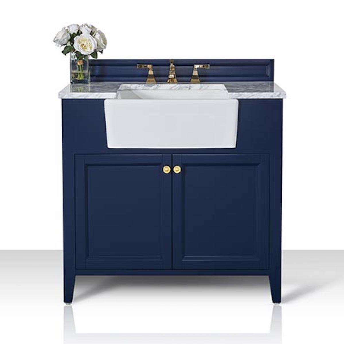 Ancerre Designs Adeline 36 Inch Heritage Blue Single Vanity