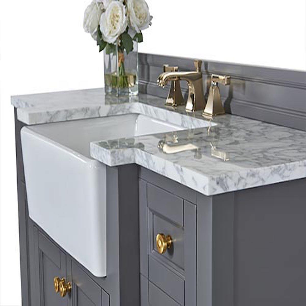 Ancerre Designs Adeline 48 Inch Sapphire Gray Single Vanity Counter