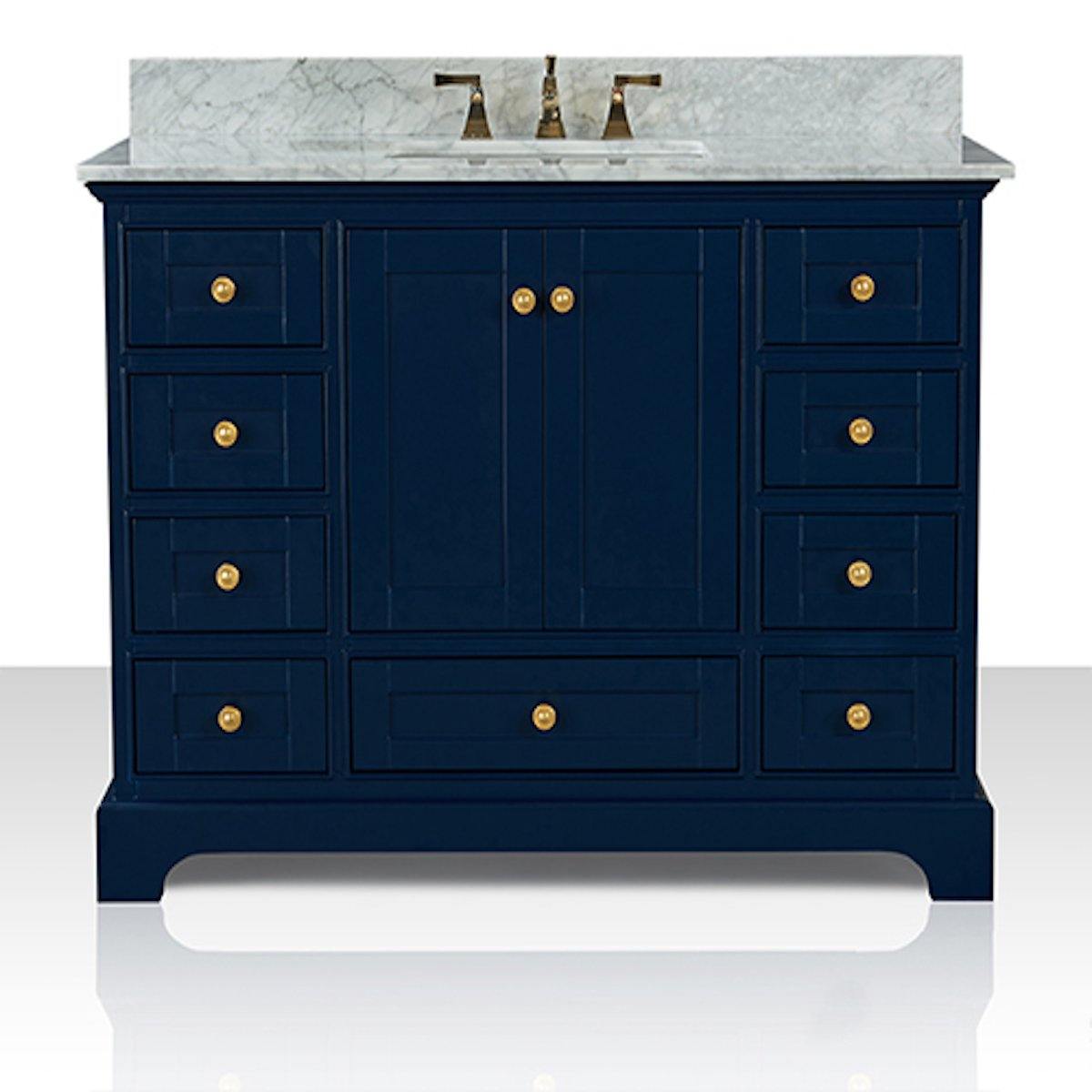 Ancerre Designs Audrey 48 Inch Heritage Blue Single Vanity