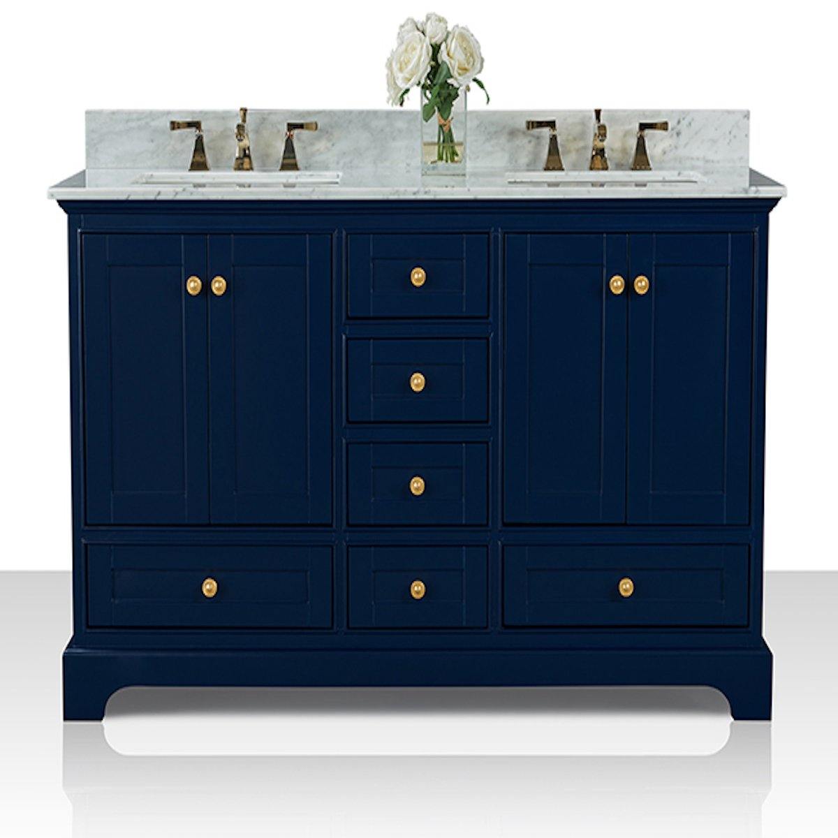 Ancerre Designs Audrey 60 Inch Heritage Blue Double Vanity