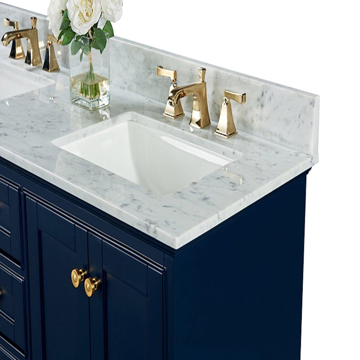 Ancerre Designs Audrey 60 Inch Heritage Blue Double Vanity Counter
