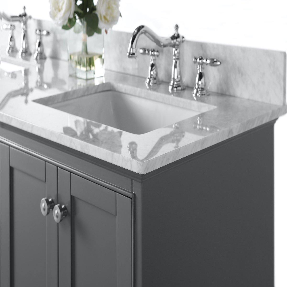 Ancerre Designs Audrey 60 Inch Sapphire Gray Double Vanity Counter