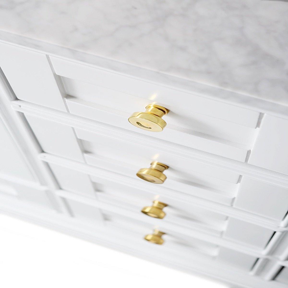 Ancerre Designs Audrey 60 Inch White Double Vanity Drawers