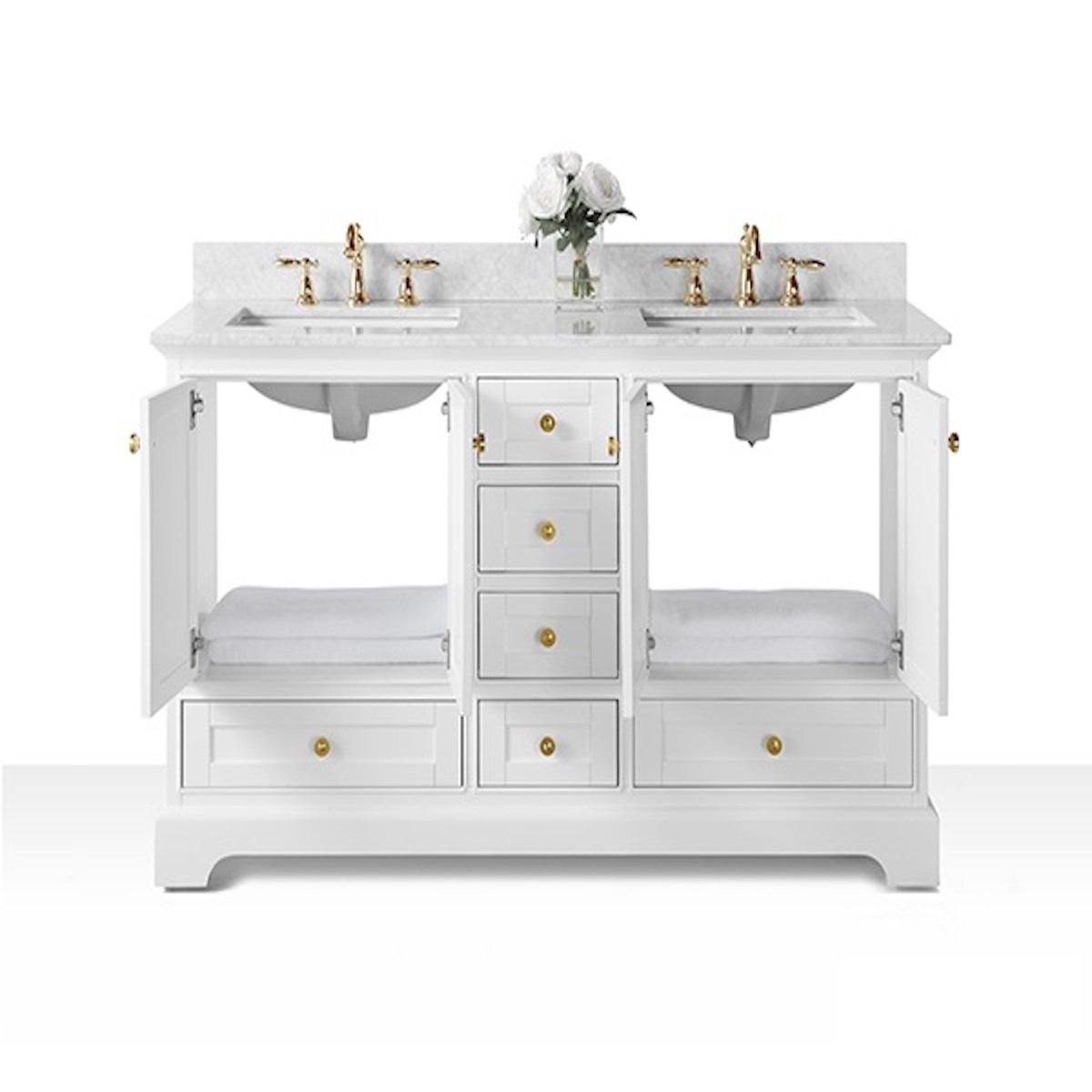 Ancerre Designs Audrey 60 Inch White Double Vanity Inside