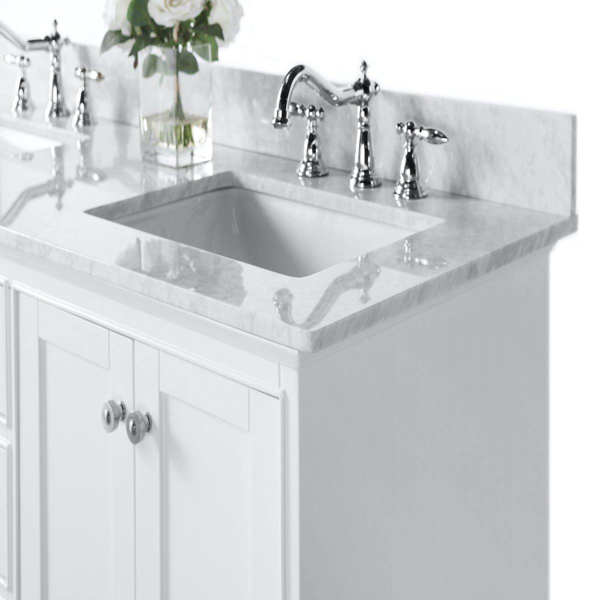 Ancerre Designs Audrey 60 Inch White Double Vanity Counter