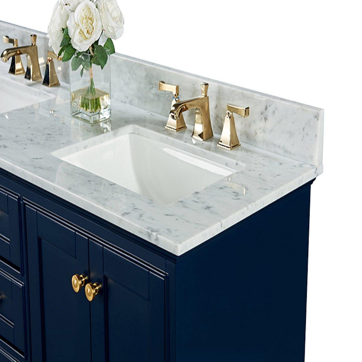 Ancerre Designs Audrey 72 Inch Heritage Blue Double Vanity Counter
