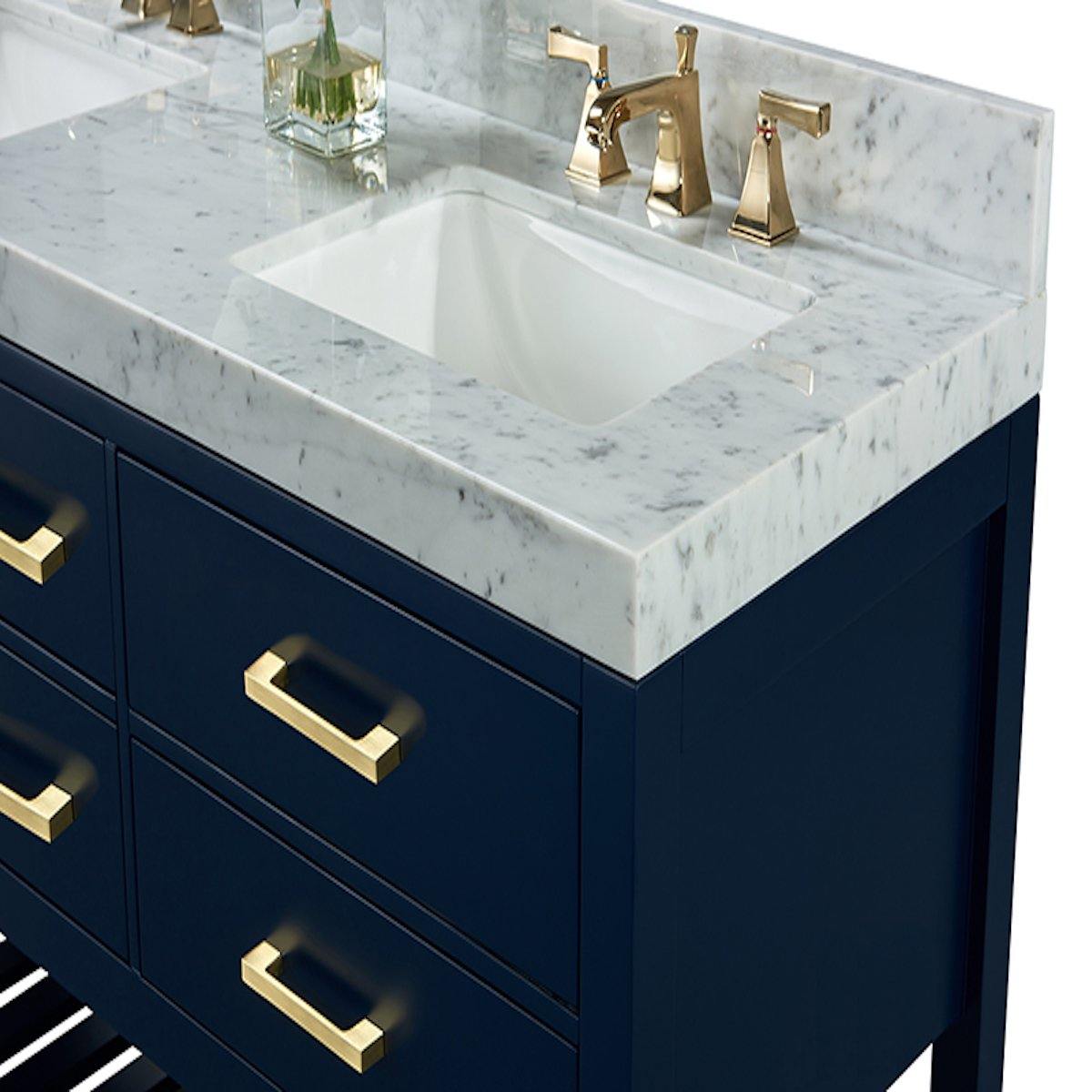 Ancerre Designs Elizabeth 60 Inch Heritage Blue Double Vanity Counter