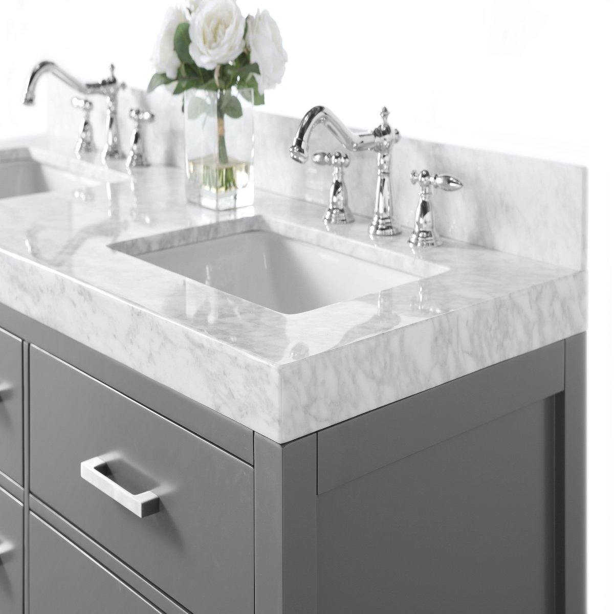 Ancerre Designs Elizabeth 60 Inch Sapphire Gray Double Vanity Counter