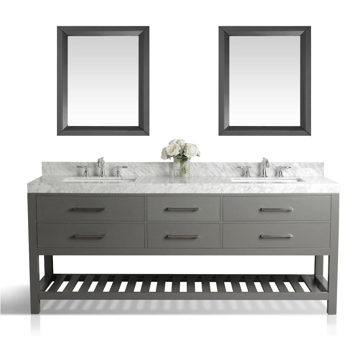 Ancerre Designs Elizabeth 72 Inch Sapphire Gray Double Vanity